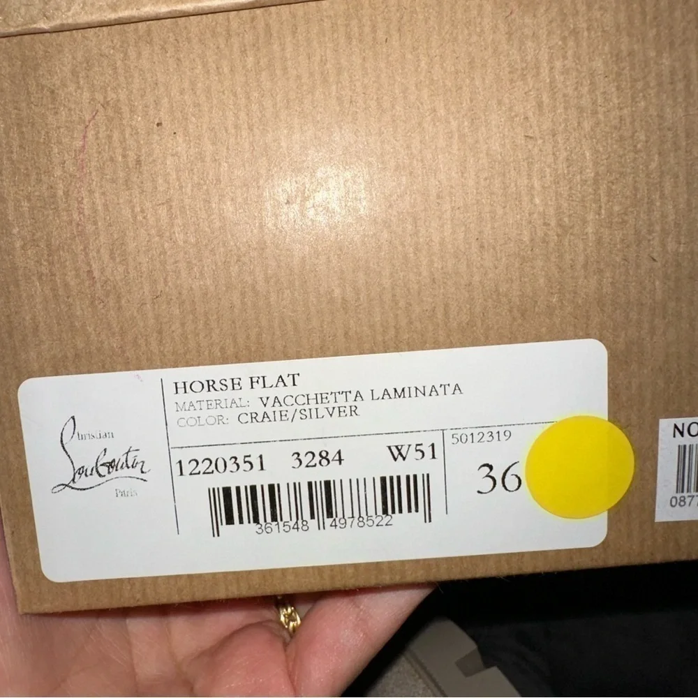 New Size 36 Christian Louboutin Horse Guarda Combat Boot